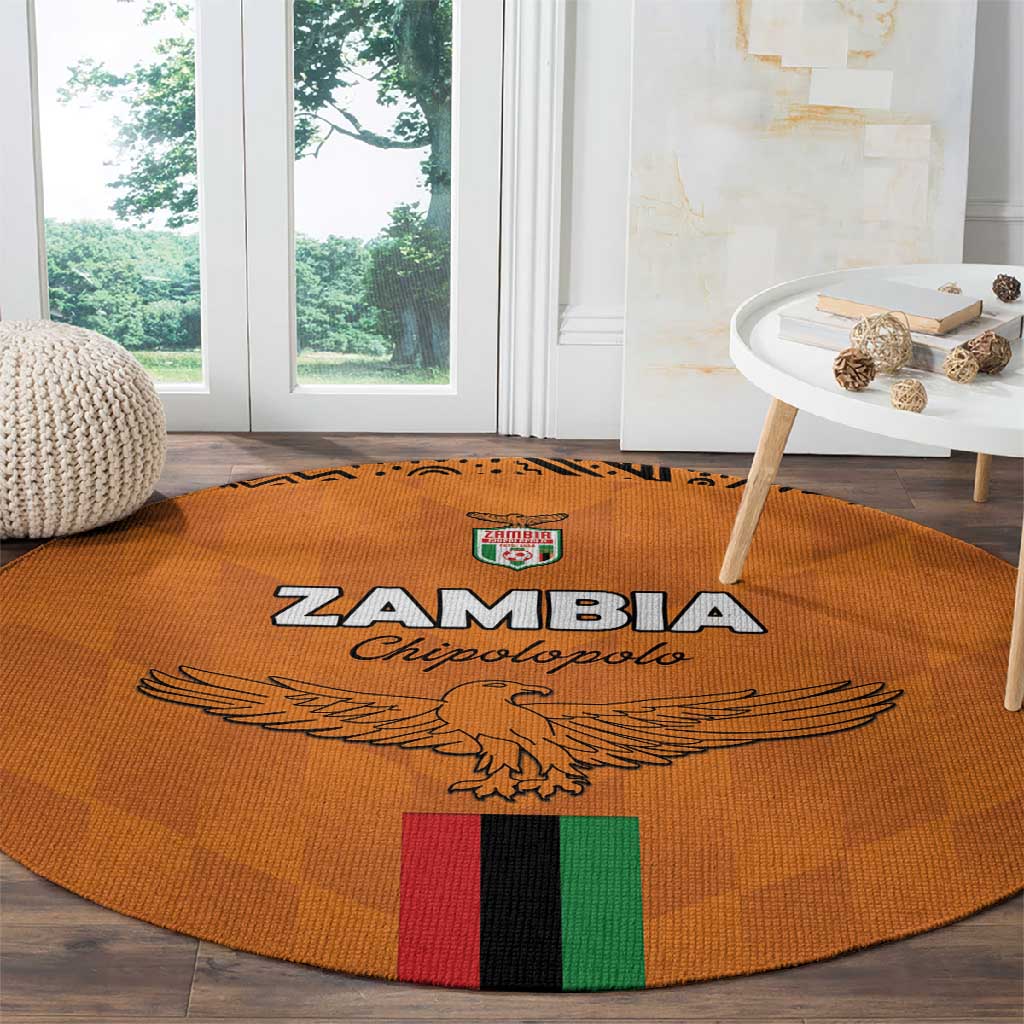 Zambia Football Round Carpet Come On Chipolopolo - African Pride
