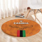 Zambia Football Round Carpet Come On Chipolopolo - African Pride