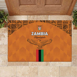 Zambia Football Rubber Doormat Come On Chipolopolo - African Pride