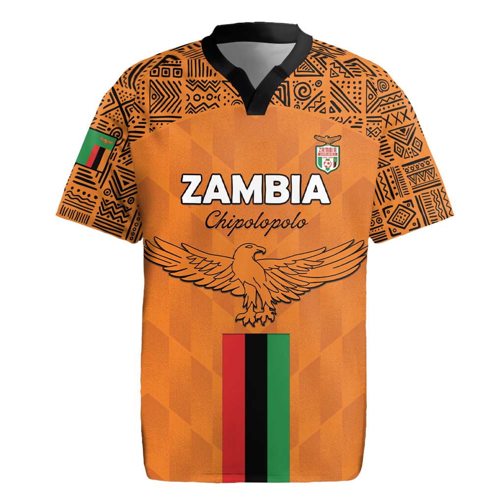 Custom Zambia Football Rugby Jersey Come On Chipolopolo - African Pride