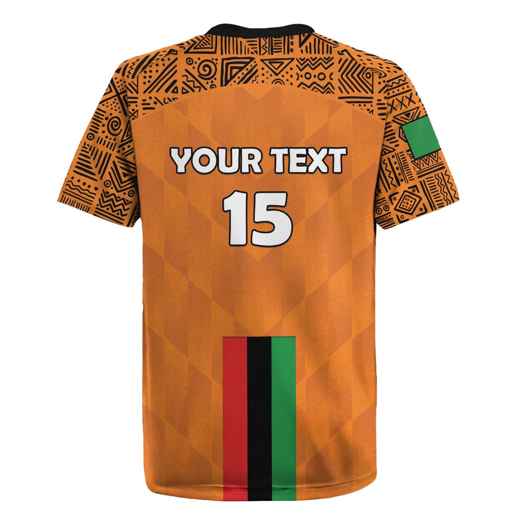 Custom Zambia Football Rugby Jersey Come On Chipolopolo - African Pride