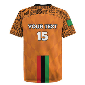 Custom Zambia Football Rugby Jersey Come On Chipolopolo - African Pride