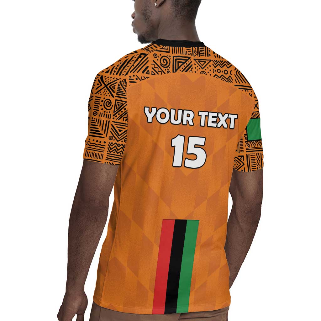 Custom Zambia Football Rugby Jersey Come On Chipolopolo - African Pride