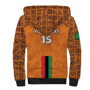 Custom Zambia Football Sherpa Hoodie Come On Chipolopolo - African Pride