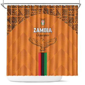 Zambia Football Shower Curtain Come On Chipolopolo - African Pride