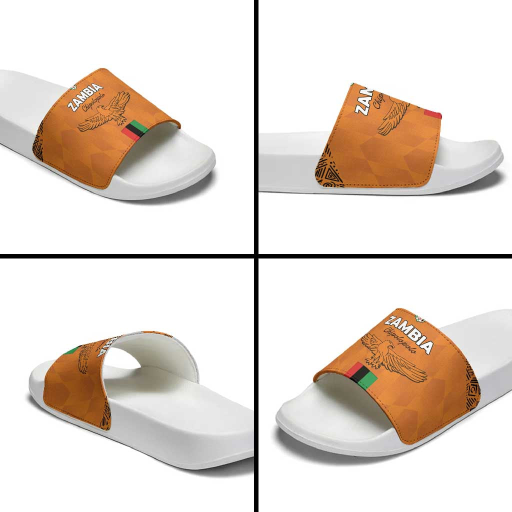 Zambia Football Slide Sandals Go Chipolopolo Go