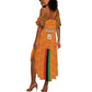 Custom Zambia Football Summer Maxi Dress Come On Chipolopolo - African Pride