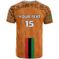 Custom Zambia Football T shirt Come On Chipolopolo - African Pride