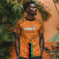 Custom Zambia Football T shirt Come On Chipolopolo - African Pride