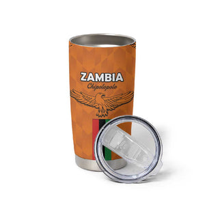 Custom Zambia Football Tumbler Cup Come On Chipolopolo - African Pride