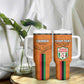 Custom Zambia Football Tumbler With Handle Come On Chipolopolo - African Pride