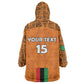 Custom Zambia Football Wearable Blanket Hoodie Come On Chipolopolo - African Pride