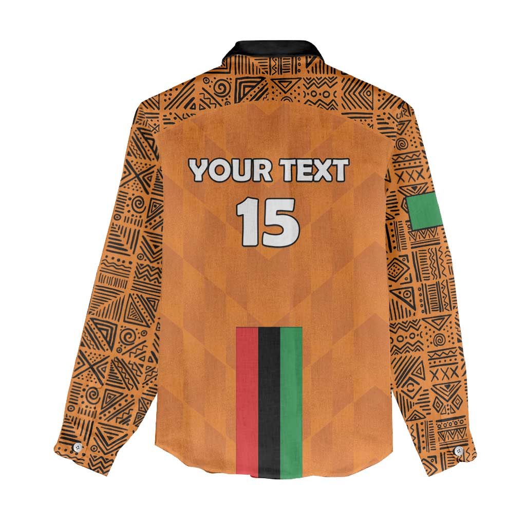 Custom Zambia Football Women Casual Shirt Come On Chipolopolo - African Pride