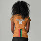 Custom Zambia Football Women V-Neck T-Shirt Come On Chipolopolo - African Pride