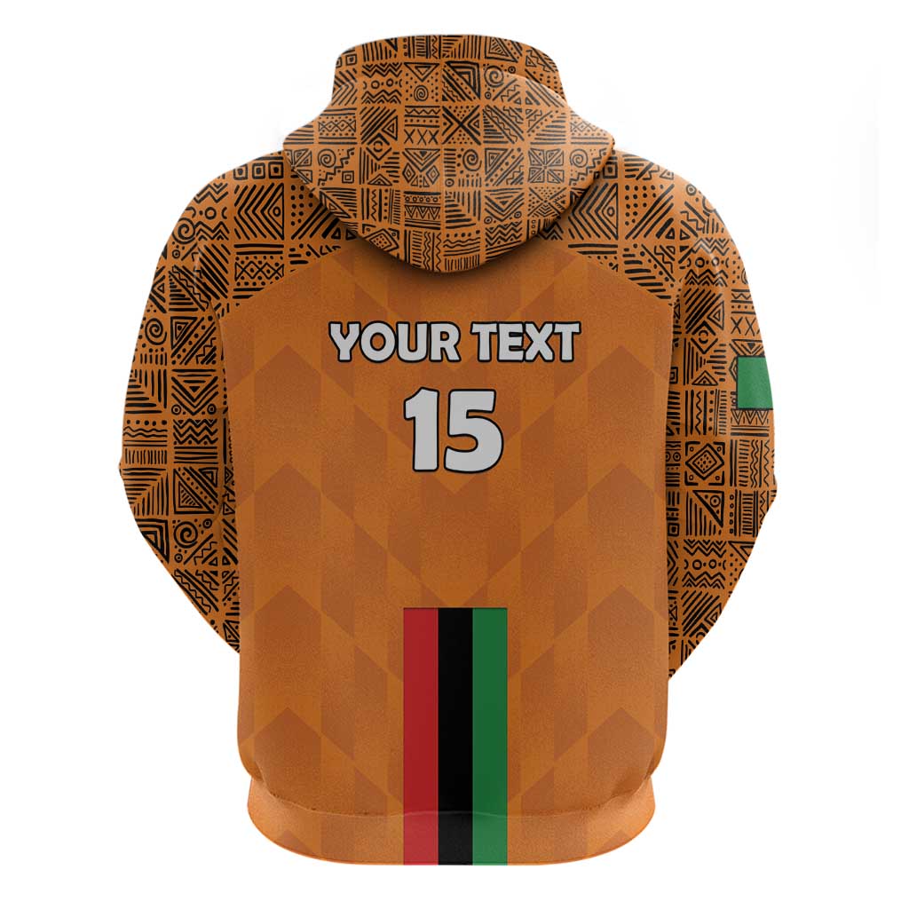 Custom Zambia Football Zip Hoodie Come On Chipolopolo - African Pride