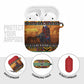 Kenya Safari Christmas AirPods Case Black Santa Riding Cape Buffalo - Heri ya Krismasi