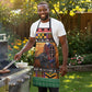 Kenya Safari Christmas Apron Black Santa Riding Cape Buffalo - Heri ya Krismasi