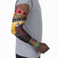 Kenya Safari Christmas Arm Sleeves Black Santa Riding Cape Buffalo - Heri ya Krismasi
