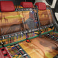 Afro Christmas in Kenya Safari Back Car Seat Cover Black Santa Riding Cape Buffalo - African Pride