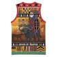 Afro Christmas in Kenya Safari Basketball Jersey Black Santa Riding Cape Buffalo - African Pride