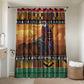 Kenya Safari Christmas Bathroom Set Black Santa Riding Cape Buffalo - Heri ya Krismasi