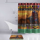Kenya Safari Christmas Bathroom Set Black Santa Riding Cape Buffalo - Heri ya Krismasi
