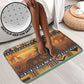 Kenya Safari Christmas Bathroom Set Black Santa Riding Cape Buffalo - Heri ya Krismasi