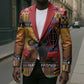 Kenya Safari Christmas Blazer Black Santa Riding Cape Buffalo - Heri ya Krismasi