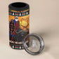 Afro Christmas in Kenya Safari 4 in 1 Can Cooler Tumbler Black Santa Riding Cape Buffalo - African Pride