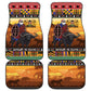 Afro Christmas in Kenya Safari Car Mats Black Santa Riding Cape Buffalo - African Pride