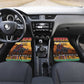 Afro Christmas in Kenya Safari Car Mats Black Santa Riding Cape Buffalo - African Pride