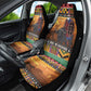 Afro Christmas in Kenya Safari Car Seat Cover Black Santa Riding Cape Buffalo - African Pride