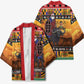 Kenya Safari Christmas Kimono Black Santa Riding Cape Buffalo - Heri ya Krismasi