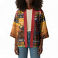 Kenya Safari Christmas Kimono Black Santa Riding Cape Buffalo - Heri ya Krismasi