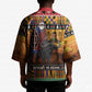 Kenya Safari Christmas Kimono Black Santa Riding Cape Buffalo - Heri ya Krismasi
