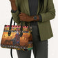 Kenya Safari Christmas Leather Bag Black Santa Riding Cape Buffalo - Heri ya Krismasi