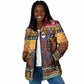 Kenya Safari Christmas Padded Jacket Black Santa Riding Cape Buffalo - Heri ya Krismasi