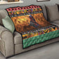 Afro Christmas in Kenya Safari Quilt Black Santa Riding Cape Buffalo - African Pride