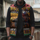 Kenya Safari Christmas Sleeveless Puffer Jacket Black Santa Riding Cape Buffalo - Heri ya Krismasi