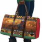 Kenya Safari Christmas Travel Bag Black Santa Riding Cape Buffalo - Heri ya Krismasi