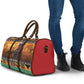 Kenya Safari Christmas Travel Bag Black Santa Riding Cape Buffalo - Heri ya Krismasi