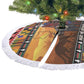 Afro Christmas in Kenya Safari Tree Skirt Black Santa Riding Cape Buffalo - African Pride