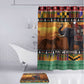 Kenya Safari Christmas Bathroom Set Black Santa Riding Elephant - Heri ya Krismasi