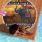 Afro Christmas in Kenya Safari Beach Blanket Black Santa Riding Elephant - African Pride
