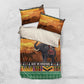 Afro Christmas in Kenya Safari Bedding Set Black Santa Riding Elephant - African Pride