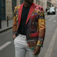Kenya Safari Christmas Blazer Black Santa Riding Elephant - Heri ya Krismasi