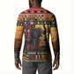 Kenya Safari Christmas Button Sweatshirt Black Santa Riding Elephant - Heri ya Krismasi