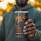 Afro Christmas in Kenya Safari 4 in 1 Can Cooler Tumbler Black Santa Riding Elephant - African Pride