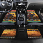 Afro Christmas in Kenya Safari Car Mats Black Santa Riding Elephant - African Pride