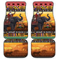 Afro Christmas in Kenya Safari Car Mats Black Santa Riding Elephant - African Pride